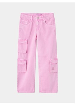 NAME IT Spodnie materiałowe 13232647 Różowy Wide Leg ze sklepu MODIVO w kategorii Spodnie dziewczęce - zdjęcie 182714201