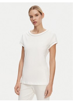 Luisa Spagnoli T-Shirt Brescello 542123 Biały Regular Fit ze sklepu MODIVO w kategorii Bluzki damskie - zdjęcie 182714300