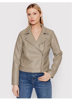 JJXX Kurtka z imitacji skóry Gail 12206262 Szary Regular Fit ze sklepu MODIVO w kategorii Kurtki damskie - zdjęcie 182714540