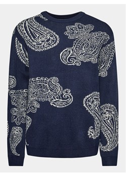 Redefined Rebel Sweter 222069 Granatowy Regular Fit ze sklepu MODIVO w kategorii Swetry męskie - zdjęcie 182714751