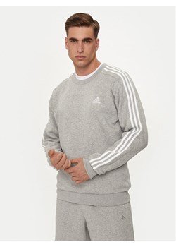 adidas Bluza Essentials IJ6470 Szary Regular Fit ze sklepu MODIVO w kategorii Bluzy męskie - zdjęcie 182714833