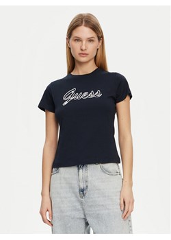 Guess T-Shirt V5GI02 K9RM1 Granatowy Slim Fit ze sklepu MODIVO w kategorii Bluzki damskie - zdjęcie 182714941