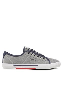 Pepe Jeans Tenisówki Brady Men Chambray PMS30817 Granatowy ze sklepu MODIVO w kategorii Trampki męskie - zdjęcie 182714952