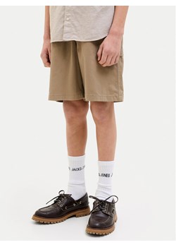Jack&Jones Junior Szorty materiałowe Tony 12268938 Brązowy Relaxed Fit ze sklepu MODIVO w kategorii Spodenki chłopięce - zdjęcie 182715062
