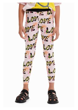 Desigual Legginsy 23SGKK03 Różowy Slim Fit ze sklepu MODIVO w kategorii Spodnie dziewczęce - zdjęcie 182715072