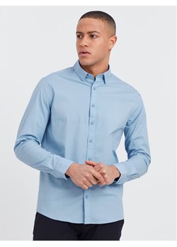 Solid Koszula 21103247 Niebieski Regular Fit ze sklepu MODIVO w kategorii Koszule męskie - zdjęcie 182715170