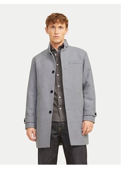 Jack&Jones Płaszcz wełniany Melton 12258672 Szary Regular Fit ze sklepu MODIVO w kategorii Płaszcze męskie - zdjęcie 182715190