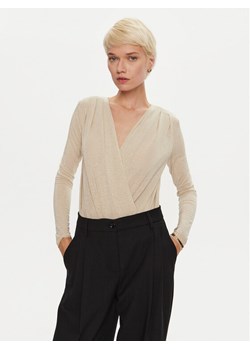 PINKO Body Calogero 104464 A29I Beżowy Regular Fit ze sklepu MODIVO w kategorii Bluzki damskie - zdjęcie 182715211