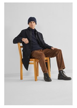Selected Homme Płaszcz wełniany 16089400 Czarny Regular Fit ze sklepu MODIVO w kategorii Płaszcze męskie - zdjęcie 182715221