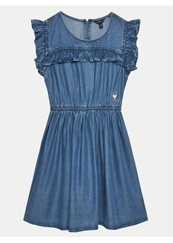 Guess Sukienka jeansowa J4GK02 D5C70 Granatowy Regular Fit ze sklepu MODIVO w kategorii Sukienki dziewczęce - zdjęcie 182715321