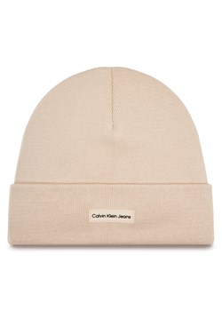 Calvin Klein Jeans Czapka Inst Patch Beanie K60K612322 Różowy ze sklepu MODIVO w kategorii Czapki zimowe damskie - zdjęcie 182715332