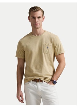 Polo Ralph Lauren T-Shirt 710964511003 Beżowy Regular Fit ze sklepu MODIVO w kategorii T-shirty męskie - zdjęcie 182715342