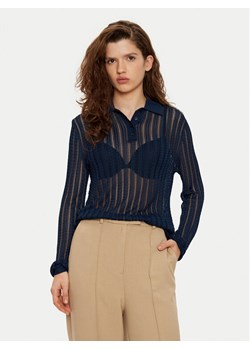 Tommy Hilfiger Sweter WW0WW44454 Granatowy Slim Fit ze sklepu MODIVO w kategorii Swetry damskie - zdjęcie 182715541