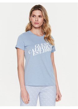 Guess T-Shirt Aurelia W3RI26 JA914 Niebieski Regular Fit ze sklepu MODIVO w kategorii Bluzki damskie - zdjęcie 182715864