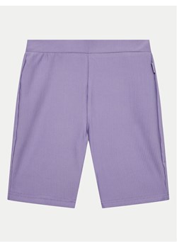 4F Szorty sportowe 4FJWSS24TTIGF134 Fioletowy Slim Fit ze sklepu MODIVO w kategorii Spodenki dziewczęce - zdjęcie 182715952
