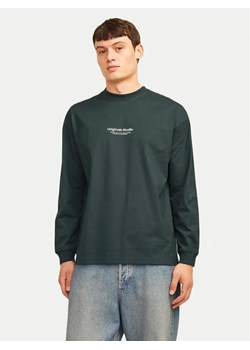 Jack&Jones Longsleeve Vesterbro 12251775 Zielony Loose Fit ze sklepu MODIVO w kategorii T-shirty męskie - zdjęcie 182716031