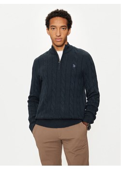 U.S. Polo Assn. Sweter MUP3697 Granatowy Regular Fit ze sklepu MODIVO w kategorii Swetry męskie - zdjęcie 182716050