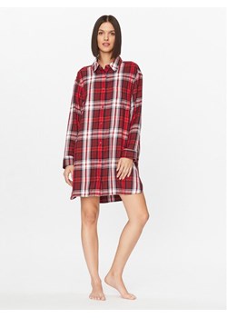 Tommy Hilfiger Koszula nocna UW0UW04874 Czerwony Relaxed Fit ze sklepu MODIVO w kategorii Koszule nocne - zdjęcie 182716061