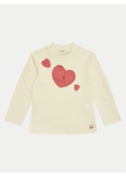 United Colors Of Benetton Bluzka 3AOUG10H3 Beżowy Regular Fit ze sklepu MODIVO w kategorii Bluzki dziewczęce - zdjęcie 182716100