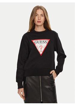 Guess Bluza W2YQ16 KBA11 Czarny Regular Fit ze sklepu MODIVO w kategorii Bluzy damskie - zdjęcie 182716133