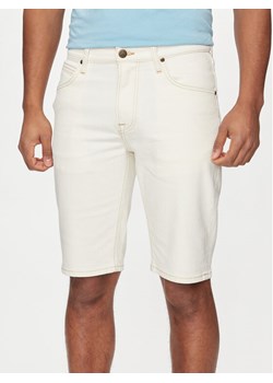 Lee Szorty jeansowe 5 Pocket 112349236 Écru Regular Fit ze sklepu MODIVO w kategorii Spodenki męskie - zdjęcie 182716213