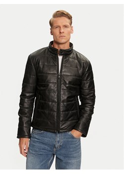 JOOP! Jeans Kurtka skórzana 15 Stepo 80000646 Czarny Regular Fit ze sklepu MODIVO w kategorii Kurtki męskie - zdjęcie 182716214