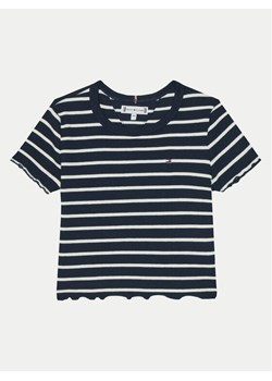 Tommy Hilfiger T-Shirt KG0KG08509 S Granatowy Slim Fit ze sklepu MODIVO w kategorii T-shirty chłopięce - zdjęcie 182716362