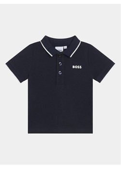 Boss Polo J05P13 M Granatowy Regular Fit ze sklepu MODIVO w kategorii Koszulki niemowlęce - zdjęcie 182716473