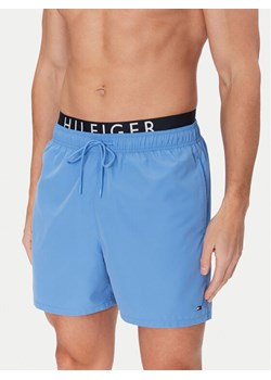 Tommy Hilfiger Szorty kąpielowe UM0UM03489 Niebieski Regular Fit ze sklepu MODIVO w kategorii Kąpielówki - zdjęcie 182716694