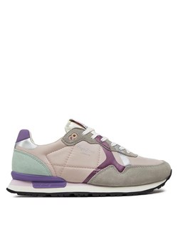 Pepe Jeans Sneakersy Brit Print W PLS40010 Szary ze sklepu MODIVO w kategorii Buty sportowe damskie - zdjęcie 182716950