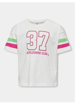 Kids ONLY T-Shirt Vera 15322499 Biały Regular Fit ze sklepu MODIVO w kategorii Bluzki dziewczęce - zdjęcie 182717142