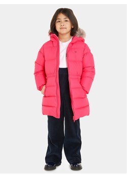 Tommy Hilfiger Kurtka puchowa KG0KG07805 Różowy Regular Fit ze sklepu MODIVO w kategorii Kurtki dziewczęce - zdjęcie 182717170