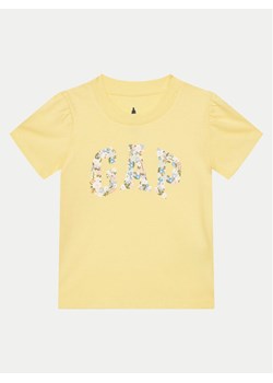 Gap T-Shirt 736118-00 Żółty Regular Fit ze sklepu MODIVO w kategorii Bluzki dziewczęce - zdjęcie 182717184
