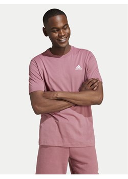 adidas T-Shirt Essentials Small Logo IX0120 Różowy Regular Fit ze sklepu MODIVO w kategorii T-shirty męskie - zdjęcie 182717190