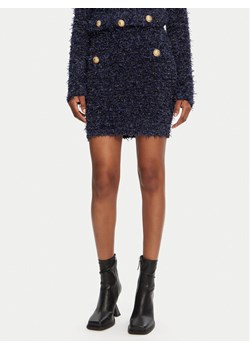 Balmain Spódnica mini DF0LB015KH74 Granatowy Regular Fit ze sklepu MODIVO w kategorii Spódnice - zdjęcie 182717252