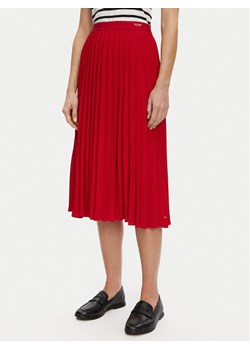 Tommy Hilfiger Spódnica plisowana WW0WW43886 Czerwony Regular Fit ze sklepu MODIVO w kategorii Spódnice - zdjęcie 182717394