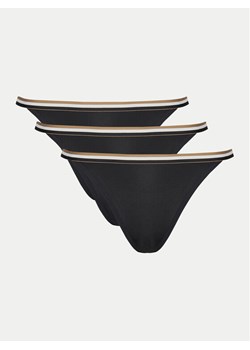 BOSS Komplet 3 par stringów 50535239 Czarny ze sklepu MODIVO w kategorii Majtki damskie - zdjęcie 182717494