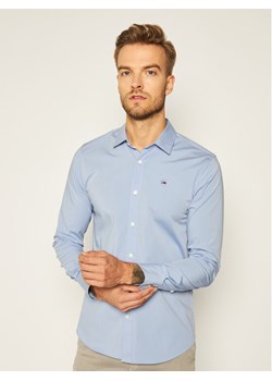 Tommy Jeans Koszula DM0DM04405 Błękitny Slim Fit ze sklepu MODIVO w kategorii Koszule męskie - zdjęcie 182717763