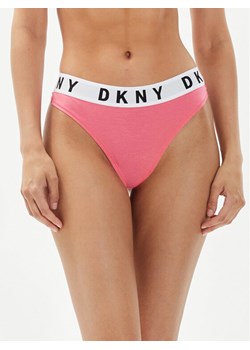 DKNY Stringi DK4529 Różowy ze sklepu MODIVO w kategorii Majtki damskie - zdjęcie 182717780