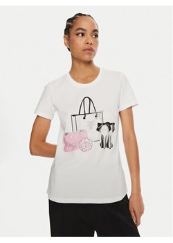 Fracomina T-Shirt FR24WT3004J40108 Biały Regular Fit ze sklepu MODIVO w kategorii Bluzki damskie - zdjęcie 182718140