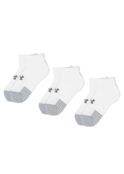 Under Armour Zestaw 3 par niskich skarpet unisex Heatgear Lo Cut Sock 1346753-100 Biały ze sklepu MODIVO w kategorii Skarpetki damskie - zdjęcie 182718160