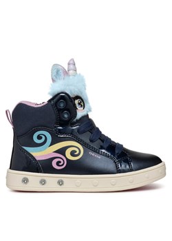 Geox Sneakersy J Skylin Girl J468WA 0NFBH C4243 S Granatowy ze sklepu MODIVO w kategorii Buty sportowe dziecięce - zdjęcie 182718301