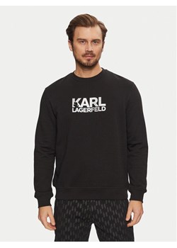 KARL LAGERFELD Bluza 705091 551917 Czarny Regular Fit ze sklepu MODIVO w kategorii Bluzy męskie - zdjęcie 182718394