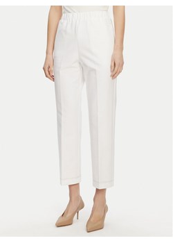 Max Mara Chinosy 2516781047650 Biały Regular Fit ze sklepu MODIVO w kategorii Spodnie damskie - zdjęcie 182718472