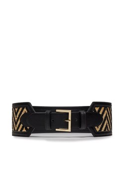 Guess Pasek na talię Noelle BW9125 P4280 Czarny ze sklepu MODIVO w kategorii Paski damskie - zdjęcie 182718480
