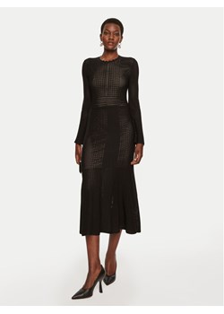 TWINSET Sukienka dzianinowa 242TP3050 Czarny Regular Fit ze sklepu MODIVO w kategorii Sukienki - zdjęcie 182718572