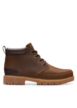 Clarks Trapery Rossdale Mid 26173452 Brązowy ze sklepu MODIVO w kategorii Buty zimowe męskie - zdjęcie 182718601