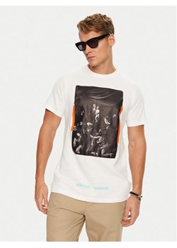 Off-White T-Shirt OMAA002G190010160188 Biały Regular Fit ze sklepu MODIVO w kategorii T-shirty męskie - zdjęcie 182718602