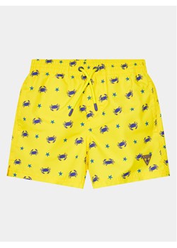 Guess Szorty sportowe L4GZ05 WG2A2 Żółty Regular Fit ze sklepu MODIVO w kategorii Spodenki chłopięce - zdjęcie 182718680
