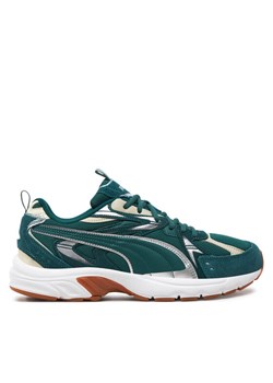Puma Sneakersy Milenio Tech Suede 393489 08 Zielony ze sklepu MODIVO w kategorii Buty sportowe męskie - zdjęcie 182718724